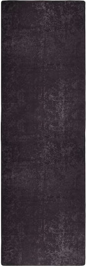 vidaXL Rutschfest Teppich Rechteckig Synthetisch,Polyester/Cotton/Leather Charcoal