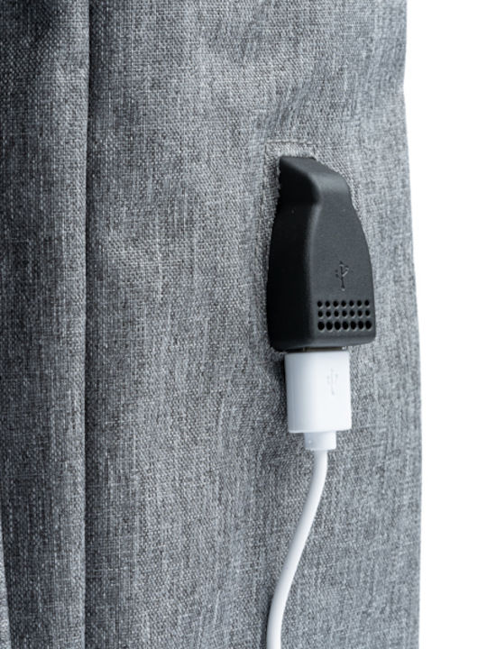 Stamina Narvik Laptoptasche Für Laptop Mit USB-Anschluss In Grauer Farbe