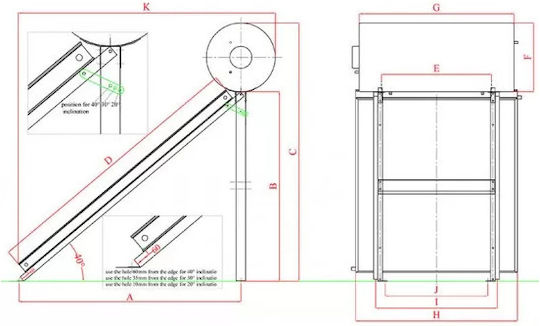 Sole Eco Ηλιακός Θερμοσίφωνας 125lt Glass Διπλής Ενέργειας 2τ.μ. Επιλεκτικός