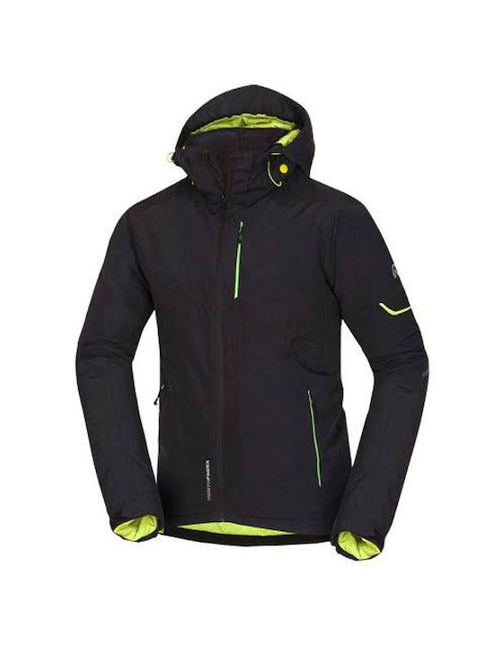 Northfinder Men's Geacă pentru bărbați Softshell Impermeabil și rezistent la vânt Μαύρο.