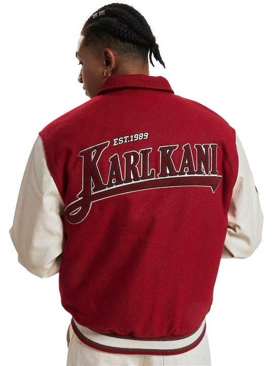 Karl Kani Herren Winter Jacke Lässig Μπορντό