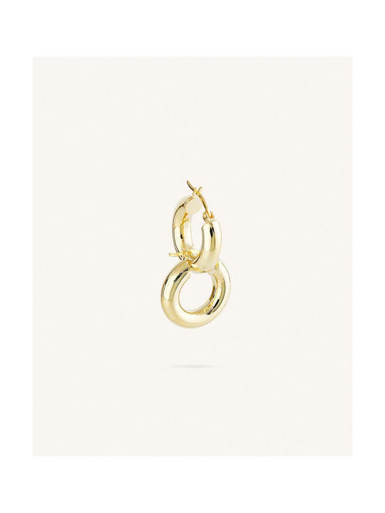 Earrings Hoops made of Silver Gold Plated