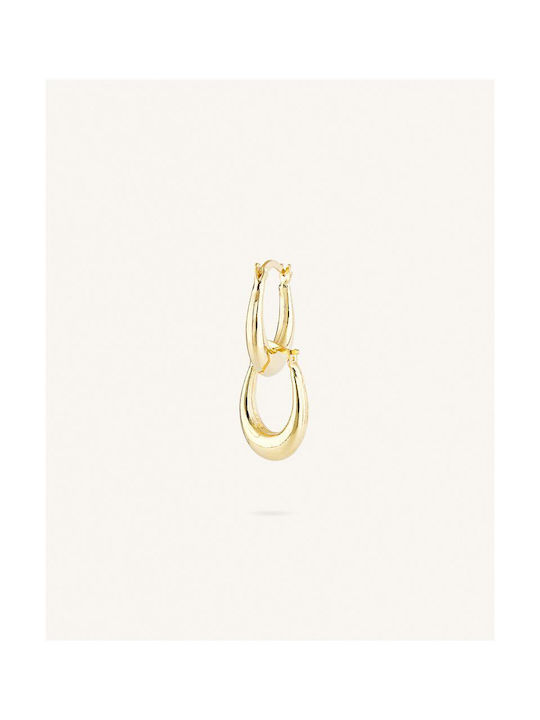 Earrings Hoops made of Silver Gold Plated