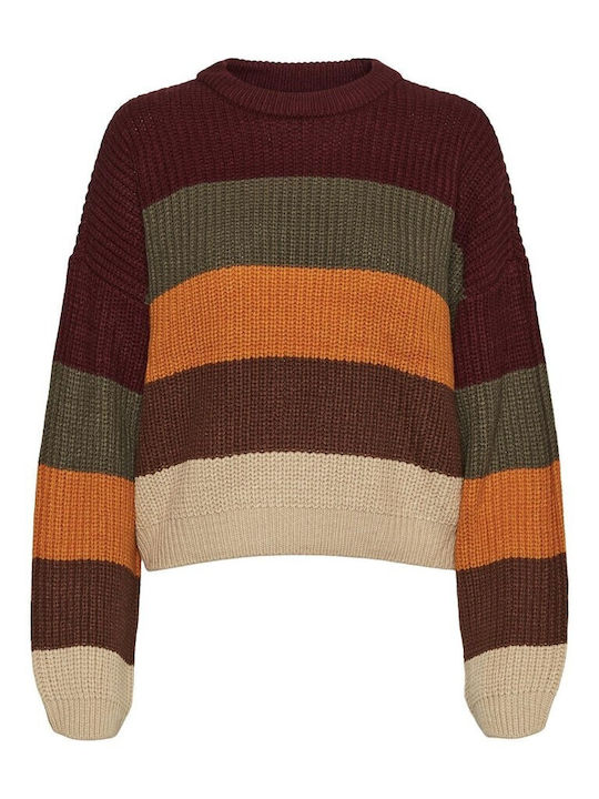 Damen Langarm Pullover Mehrfarbig