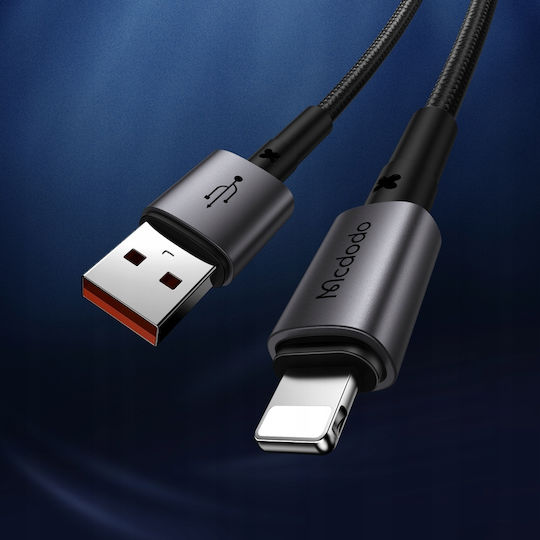 Mcdodo Braided USB-A to Lightning Cable 36W Black 2m (CA-3581)