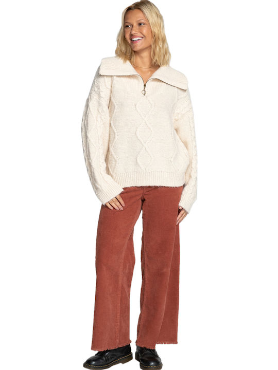 Lost Paradise Women's Long Sleeve Sweater ΑΝW/ANTIQUE WHITE