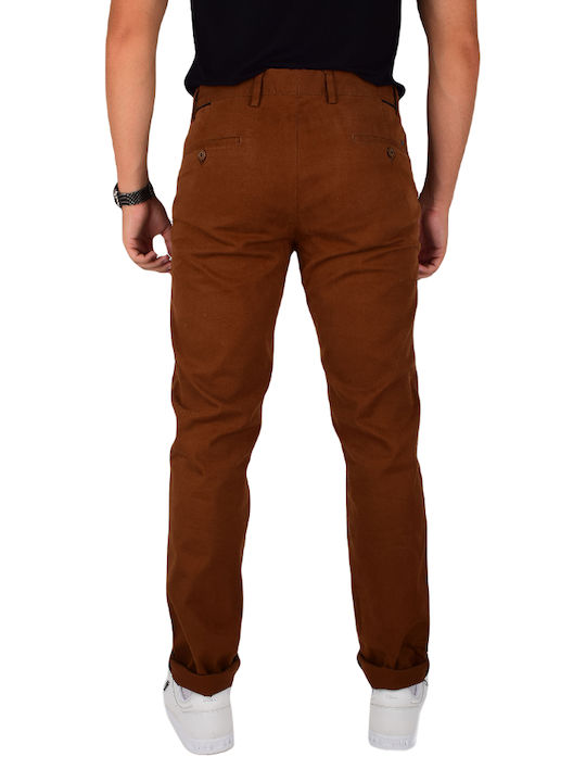 Unipol Men's Trousers in Regular Fit Coffee.