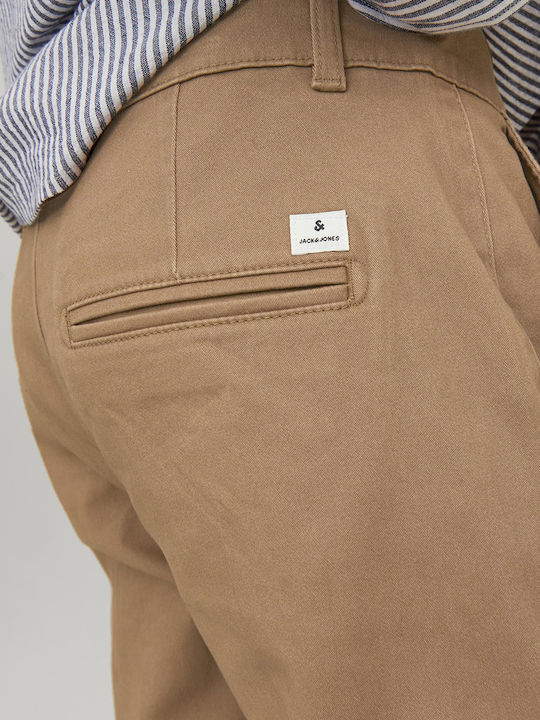 Ανδρικό Παντελόνι Chino Ελαστικό Slim Fit Otter Biege