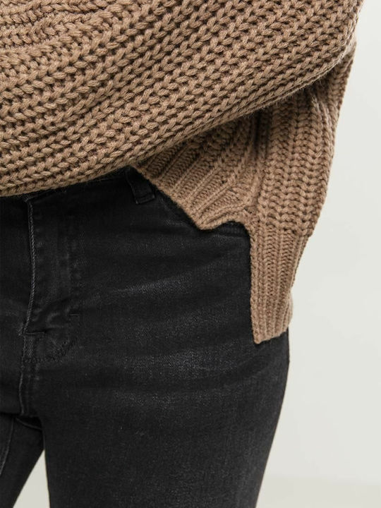 Damen Langarm Pullover Beige