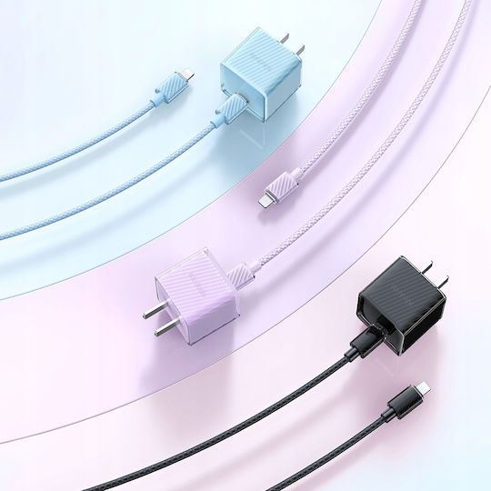 Mcdodo Braided USB-C to Lightning Cable 36W Μαύρο 1m (CA-3660)