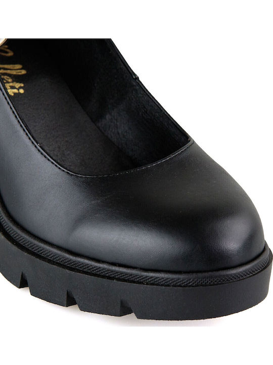 Pantofi cu toc Negre SIB-620 (MBLK)