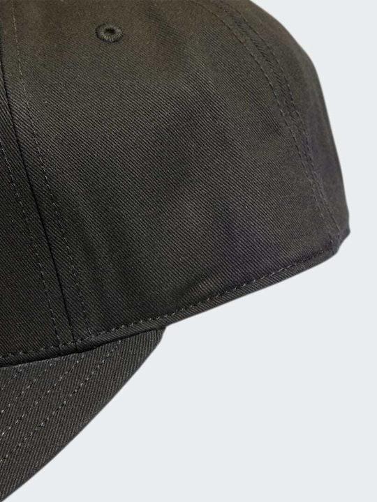 Logo Cap Jockey με Ίσιο Γείσο Μαύρο