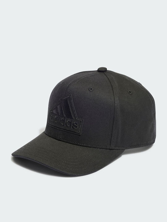 Logo Cap Jockey με Ίσιο Γείσο Μαύρο