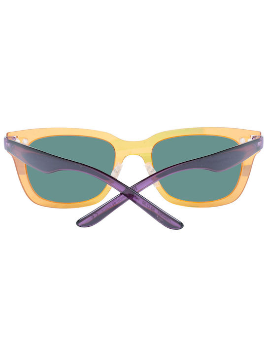 Try Sunglasses with Yellow Plastic Frame and Purple Mirror Lens TH503-01