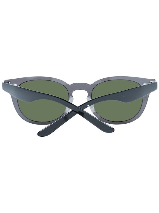 Try Sunglasses with Gray Plastic Frame and Blue Mirror Lens TH501-05