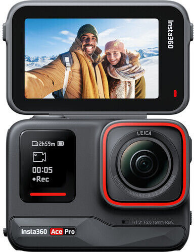 Insta360 Ace Pro Action Camera 8K Underwater with Touch Screen 2.4" and Wi-Fi Black