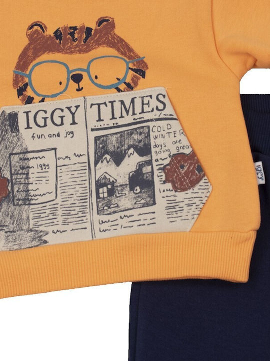 Iggy Kids Sweatpants Set Orange 2pcs