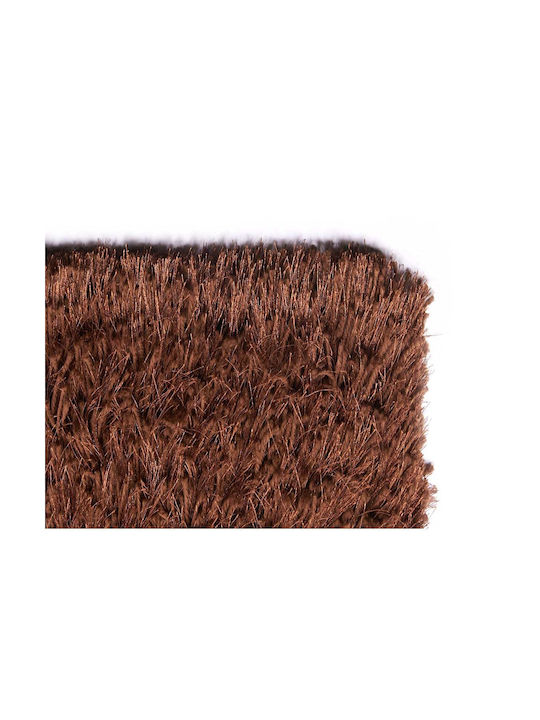 Gift Decor Rug Rectangular Brown cotton