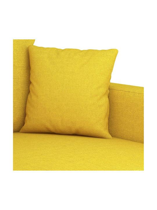vidaXL Zwei-Sitzer Sofa Hellgelb 138x77x80cm