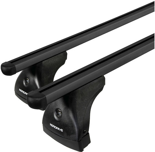 Nordrive L 127cm. for Cars with Factory Bars (with Roof Rack Legs) Black