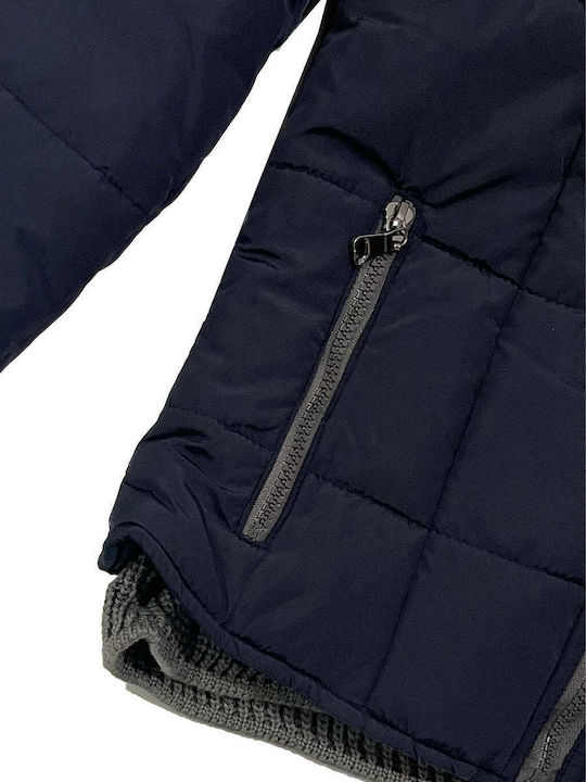 Ustyle Short Jachetă de femei Puffer Blue