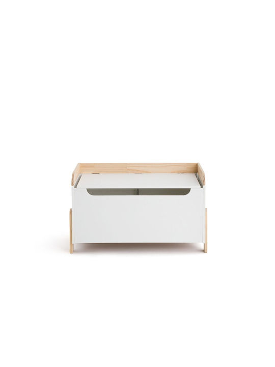 La Redoute Interieurs Дървен Куфар 38x37.5x44 см Бял