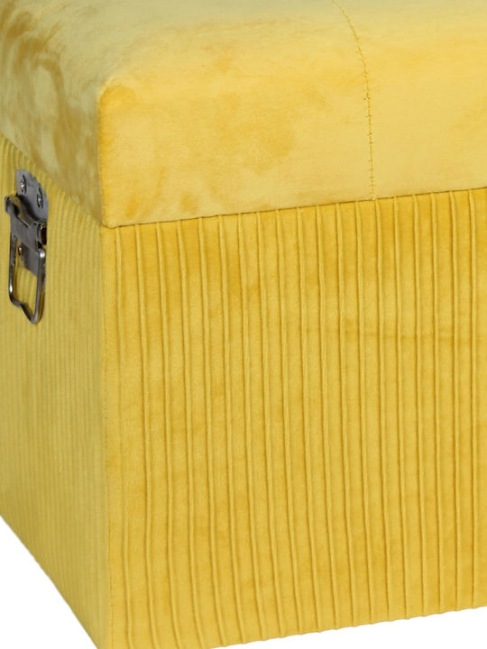 Keskor Wooden Decorative Trunk Yellow 55x30x31cm