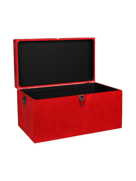 Keskor Dekorative Truhe Hölzernes Rot 63x35x36cm