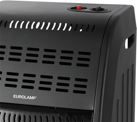 Eurolamp Ceramic Gas Heater 4200W Black 42x39x72cm