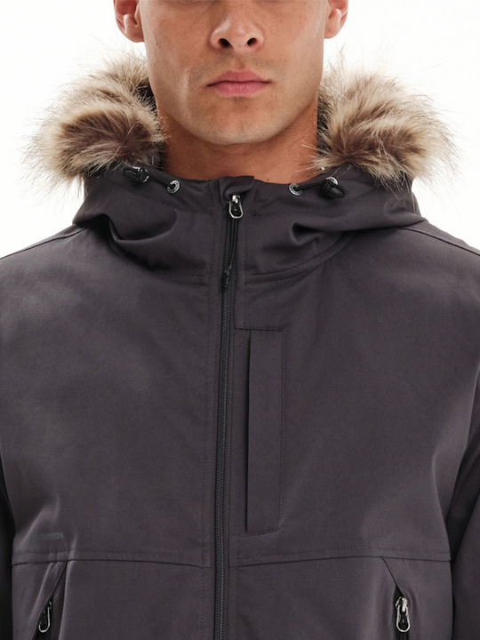 Winter Jacke Bomber Dark Grey