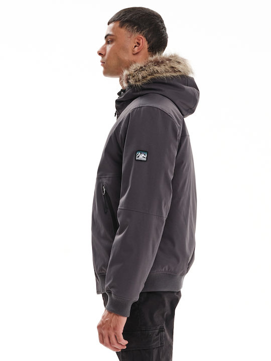 Winter Jacke Bomber Dark Grey