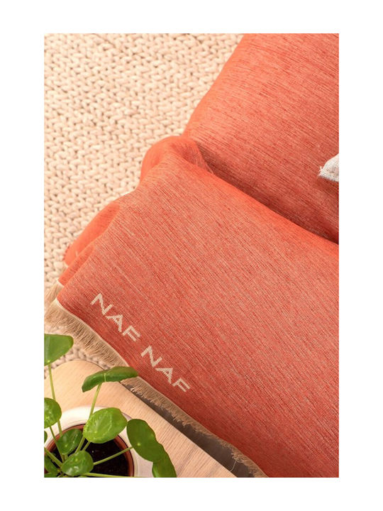 Naf Naf Three-Seater Sofa Throw Chenille 180x300cm Terra