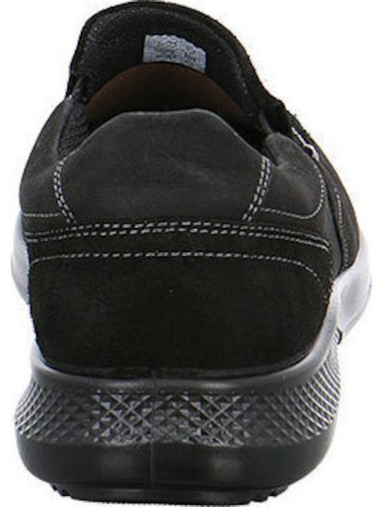 Leder Herren Freizeitschuhe Schwarz