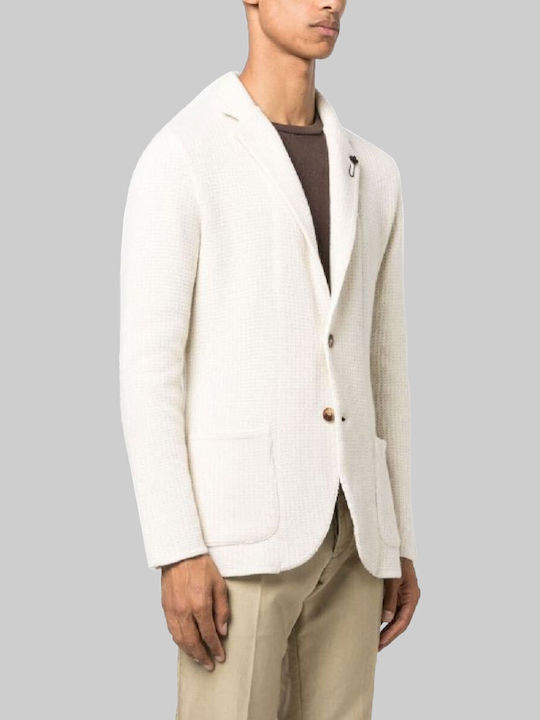 Χειμερινό Ανδρικό Σακάκι Λευκό (White)