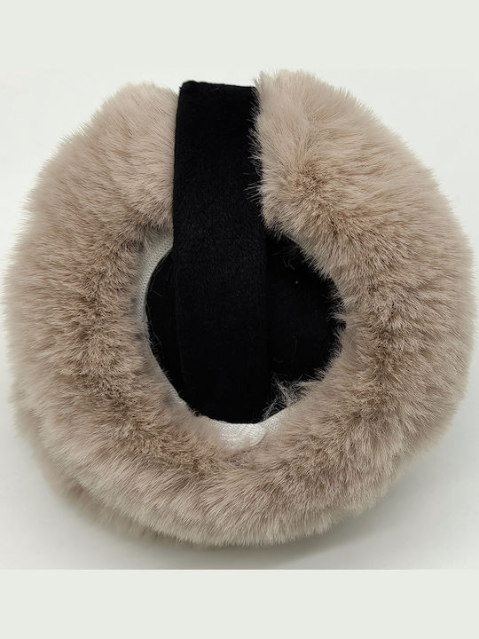 Γυναικείο Earmuff Πλεκτό σε Μπεζ χρώμα