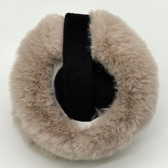 Frauen Gehörschutz Gestrickt in Beige Farbe