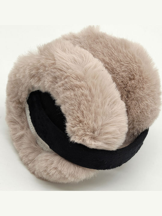 Γυναικείο Earmuff Πλεκτό σε Μπεζ χρώμα