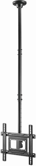 Gembird CM-70ST-01 Βάση Τηλεόρασης Οροφής έως 70" και 50kg Μαύρο