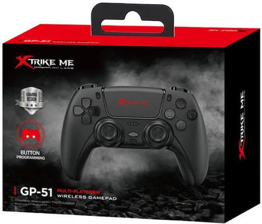 Xtrike Me GP-51 Ασύρματο Gamepad για Android / PC / PS4 / iOS Μαύρο