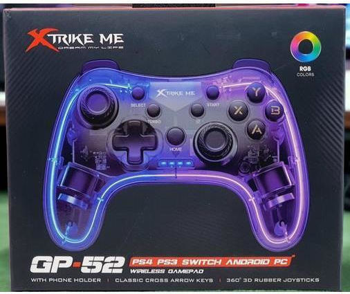 Xtrike Me GP-52 Wireless Gamepad for Android / PC / PS4 / iOS Transparent