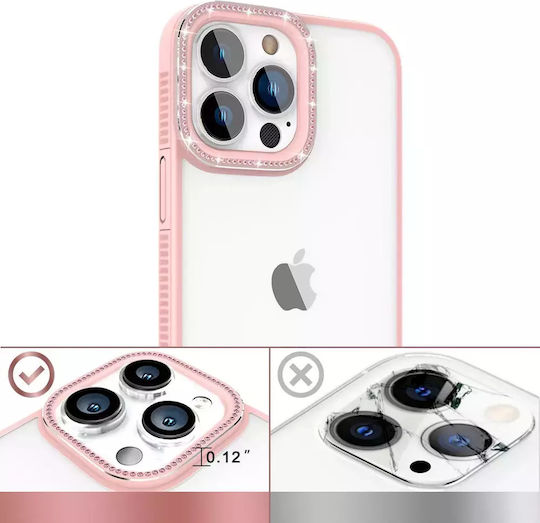Kingxbar Sparkle Series Back Cover Silicone Pink (iPhone 13 Pro Max)