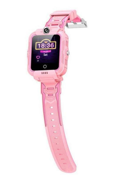 XO Kinder-Digitaluhr mit Kautschuk/Plastikarmband Rosa