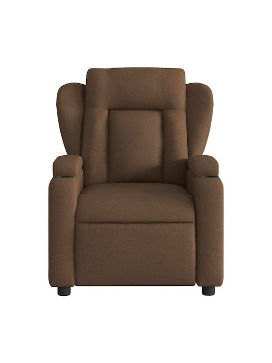 Πολυθρόνα Relax Massage με Υποπόδιο Καφέ 77x94.5x100cm