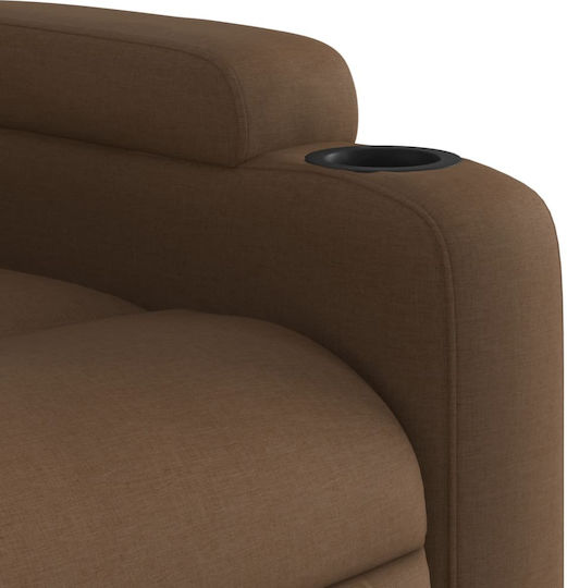 Relaxsessel Friseurwaschbecken mit Fußhocker Coffee 77x94.5x100cm