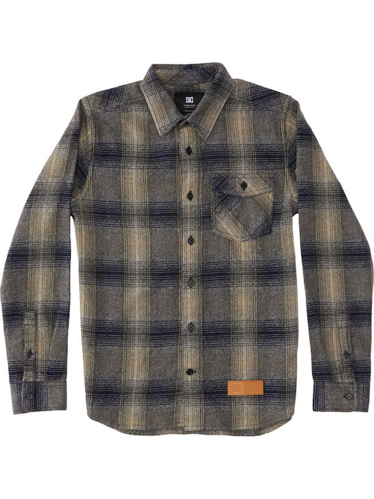 Kids Checked Shirt Long Sleeve XBSC/DRESS BLUE/PLAZA TOUPE PLAID 'marshal'