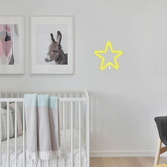 Led Kids Wall Light Ginga Neon Star