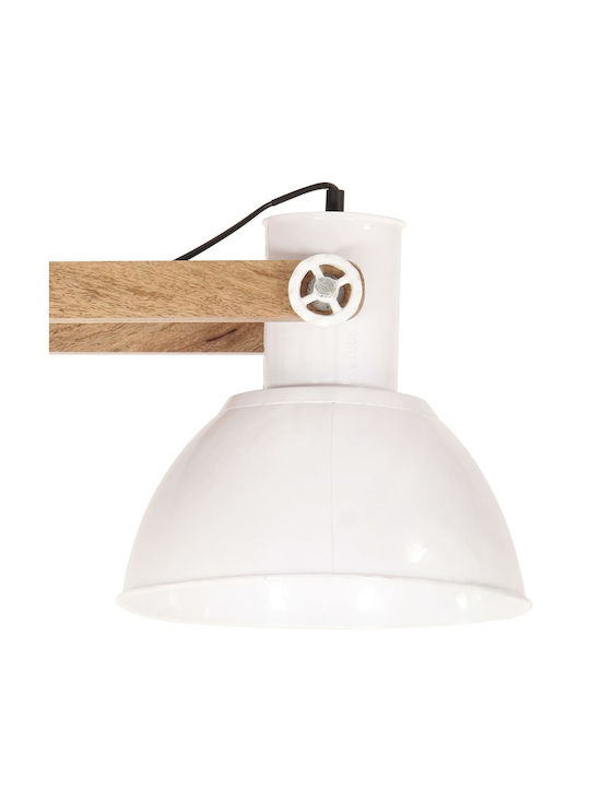 vidaXL Industrial Pendant Light White with Socket E27 29x28cm