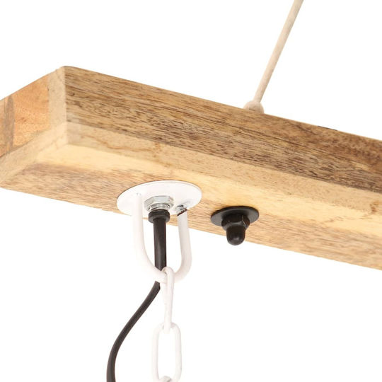 vidaXL Industrial Pendant Light White with Socket E27 29x28cm