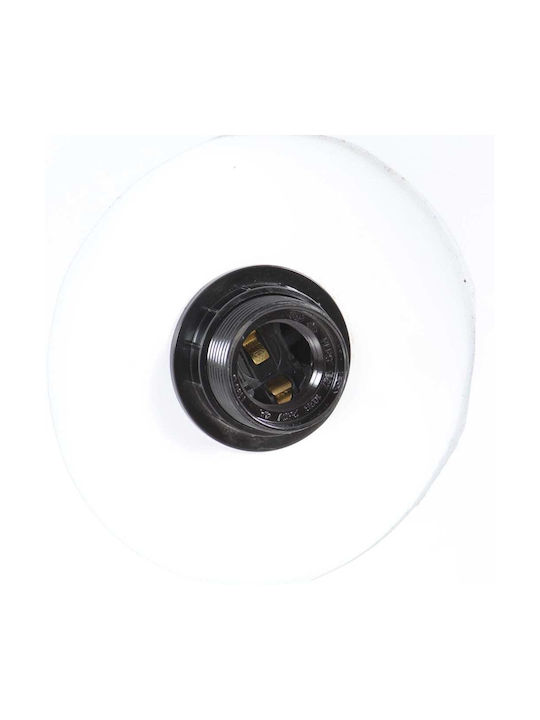 vidaXL Industrial Pendant Light White with Socket E27 29x28cm
