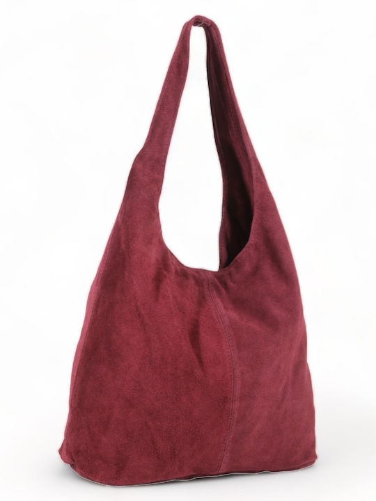 Leather Women's Bag Shoulder Burgundy